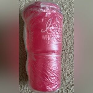 New in packaging Tupperware pink tumbler